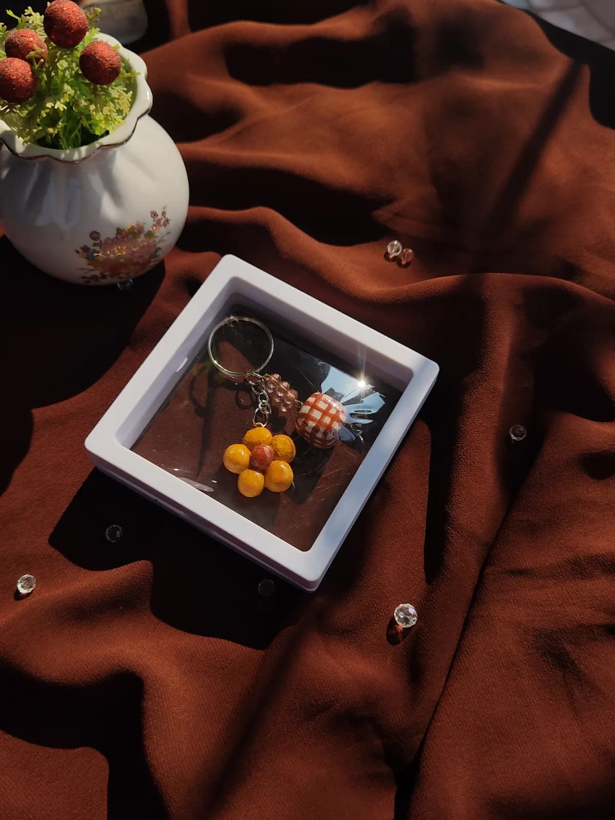 Flower keychain