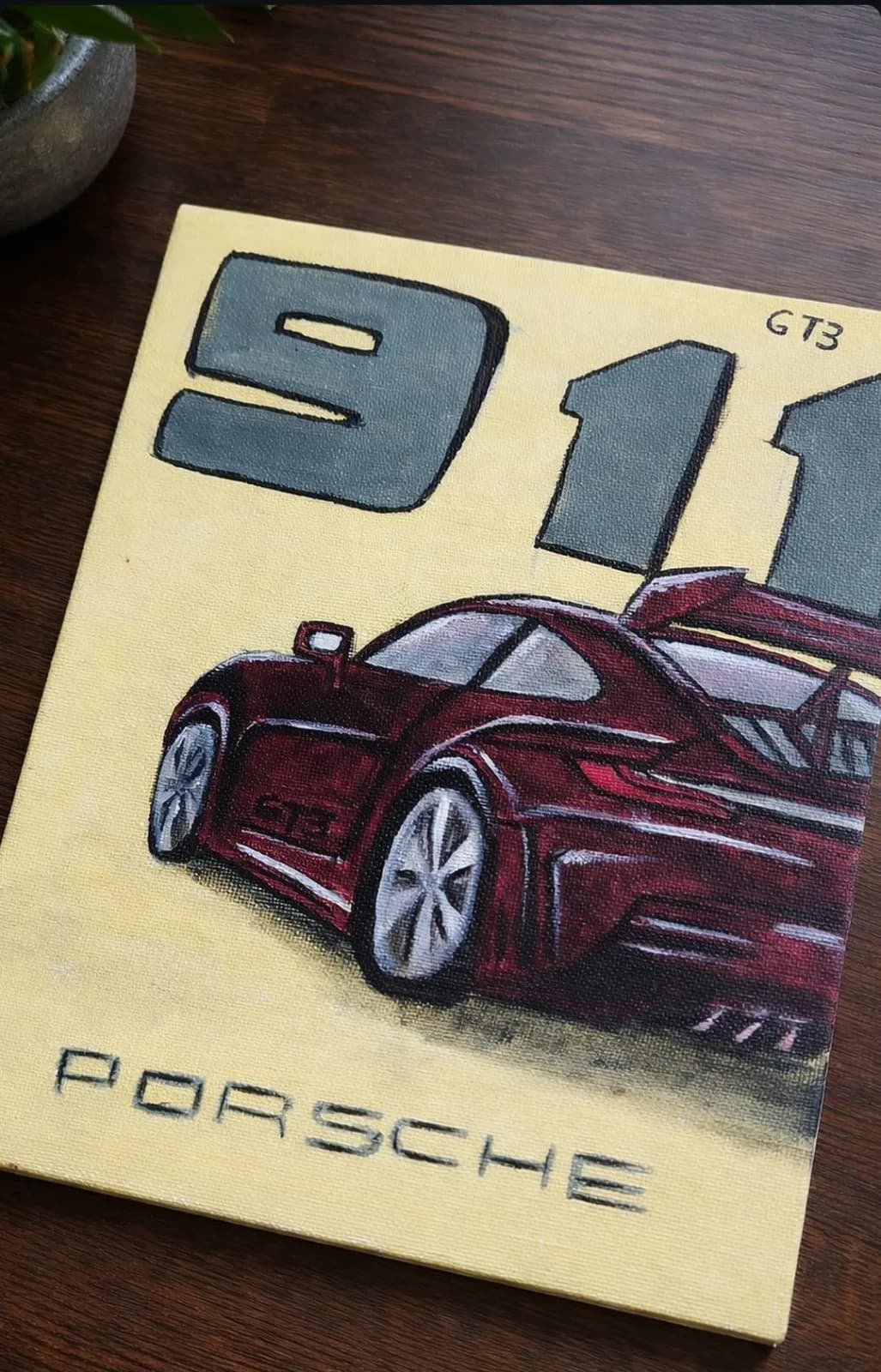 Hand Painted porsche